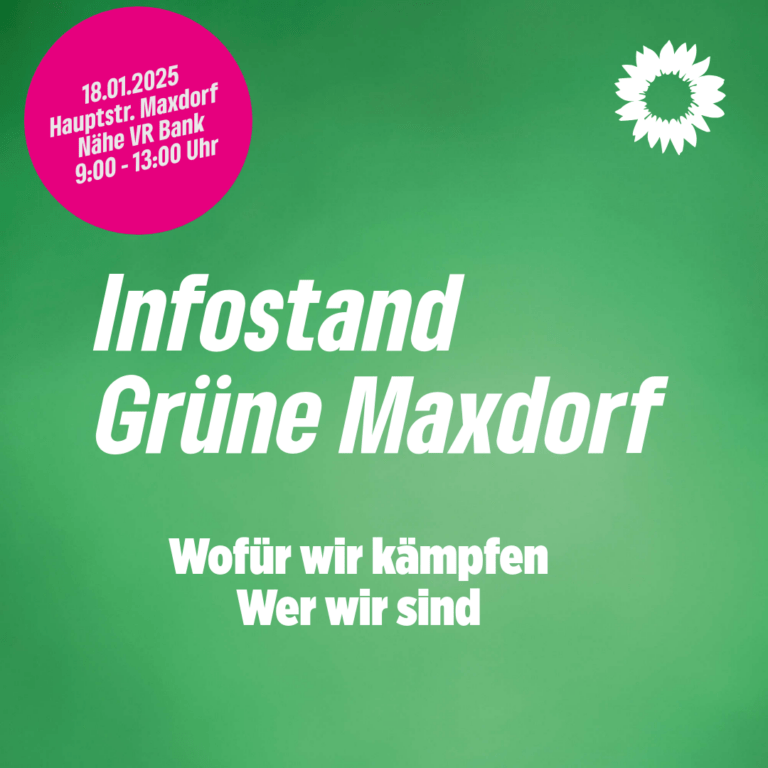 Infostand Grüne Maxdorf