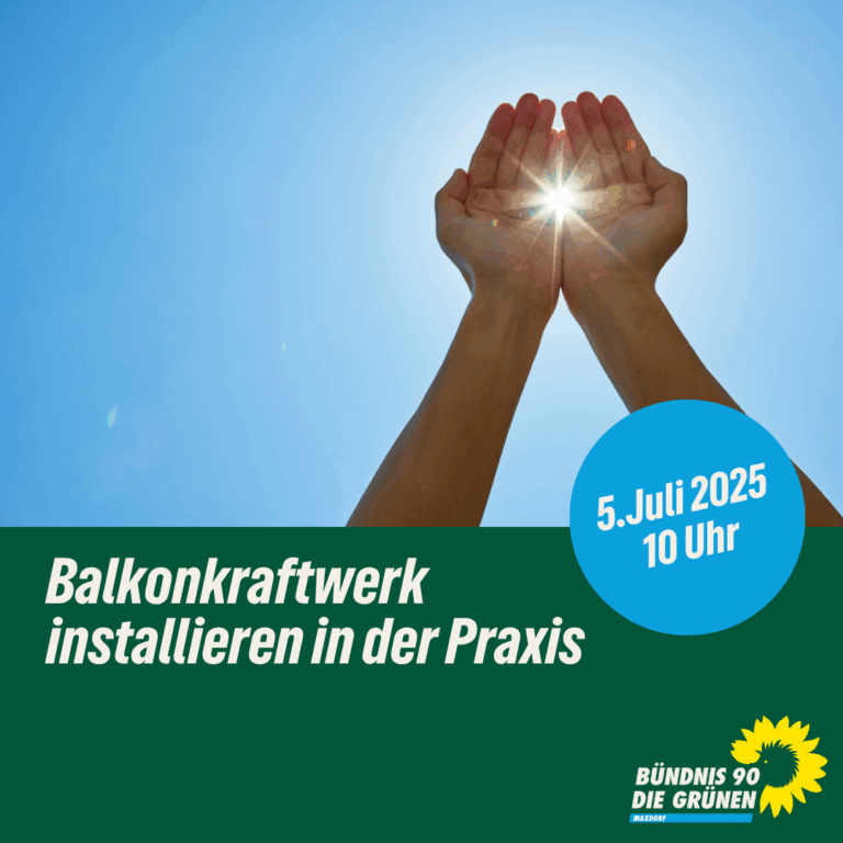 Praxisnahe Energiewende – Balkonkraftwerk-Workshop in Maxdorf