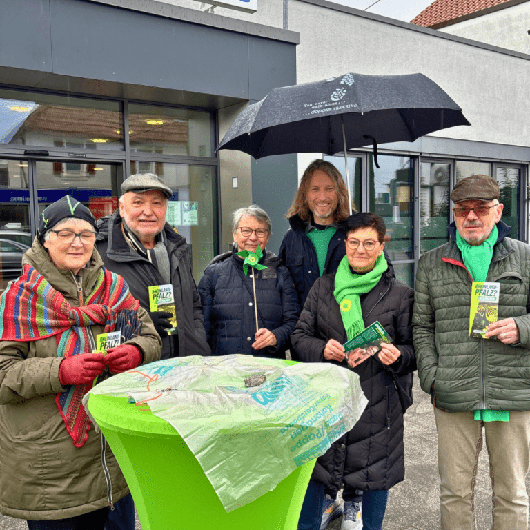 Wahlkampfstand am 21. März